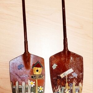 Decorative Garden Shovel Set with Welcome Design